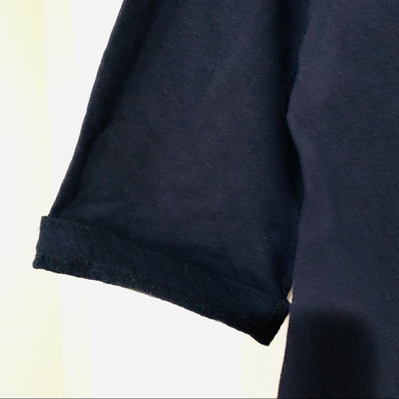 ZARA "Mondays are basic drama" Graphic black long tunic sweater  size S - Picture 4 of 5